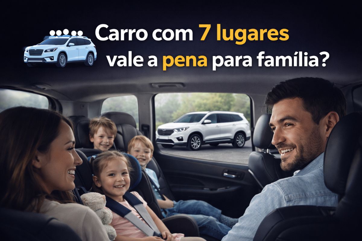 Carro com 7 lugares vale a pena para família?