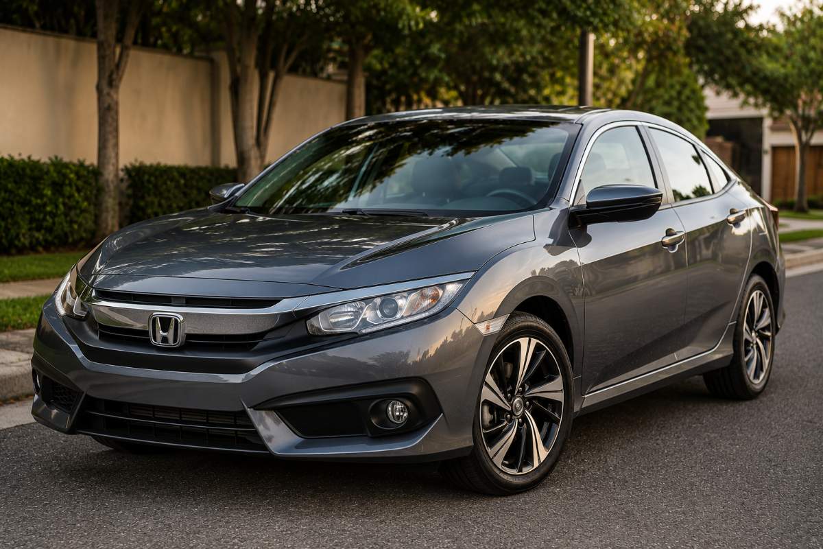 Honda Civic usado 2026 com visual moderno e sedã confiável para uso diário.