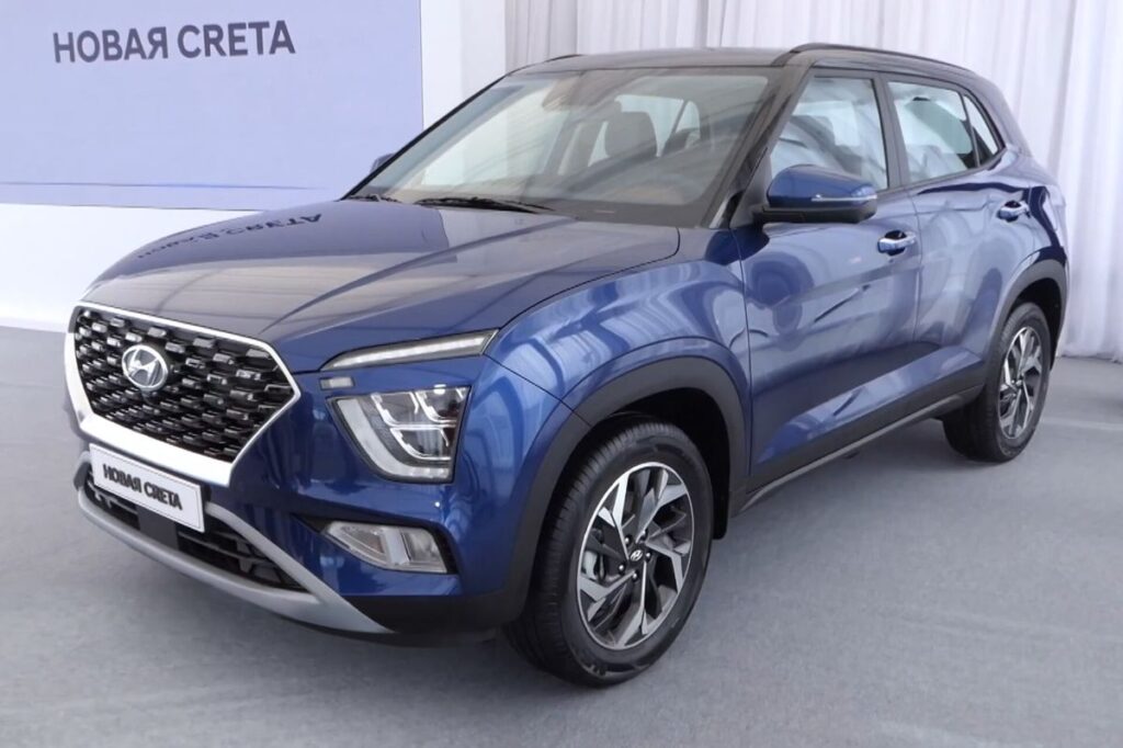 Vista frontal do Hyundai Creta 2.0 HTRAC Prestige 2021